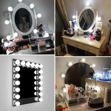 Load image into Gallery viewer, Hollywood Style Led Lamp Touch Switch USB Cosmetic Lighted Dressing table